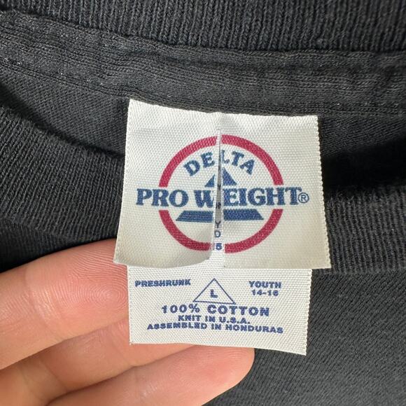 Vintage Y2K Radiohead Rare Kid A Concert Shirt Black Large Band Logo Graphic Tee - Picture 9 of 10